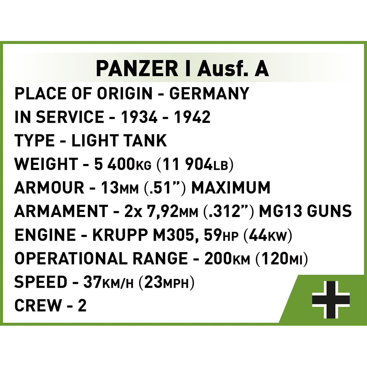 Tanques COBI Renault R35, Valentine IX y Panzer I 1:48: Set n.° 2740