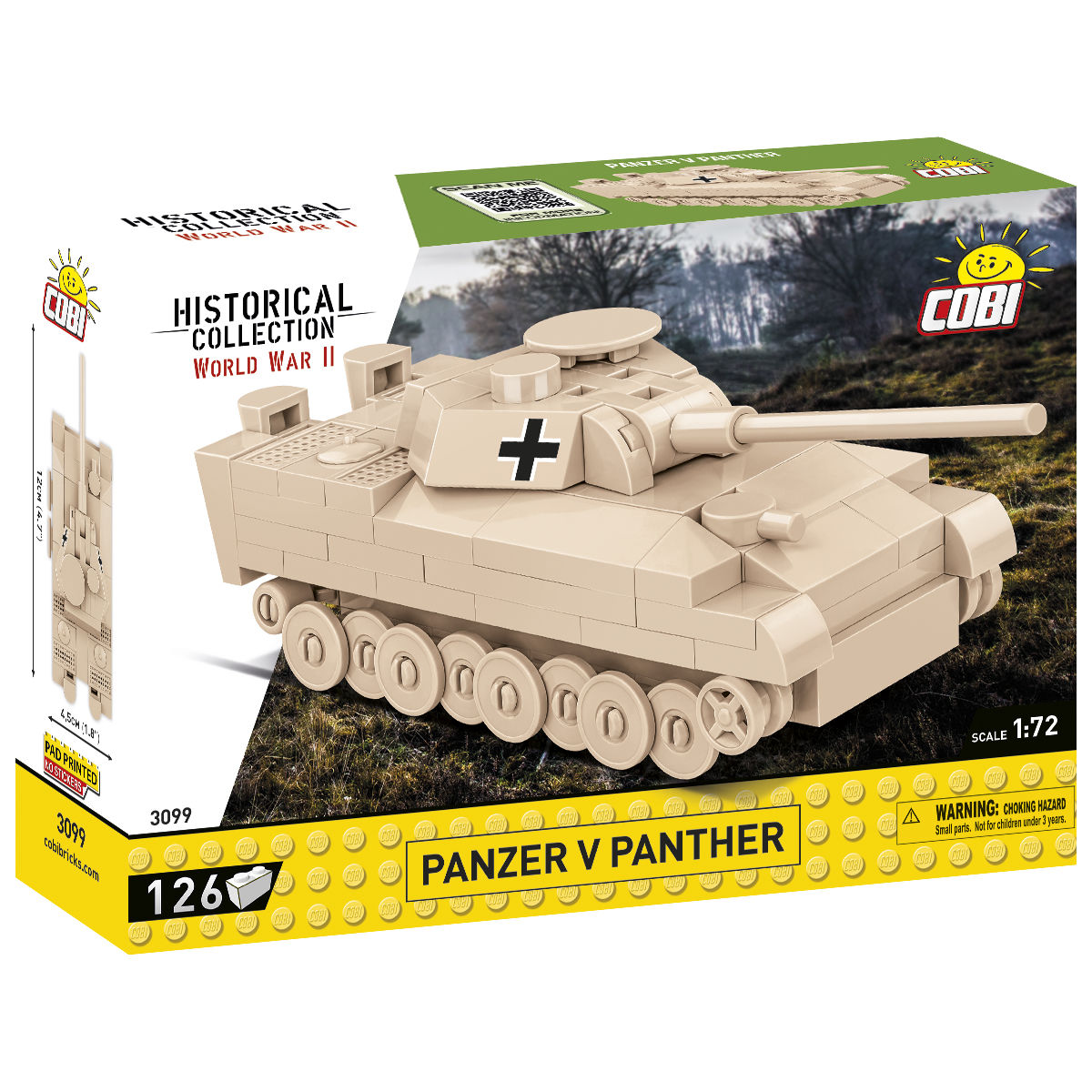 COBI Carro Panzer V Panther in scala 1:72: Set #3099