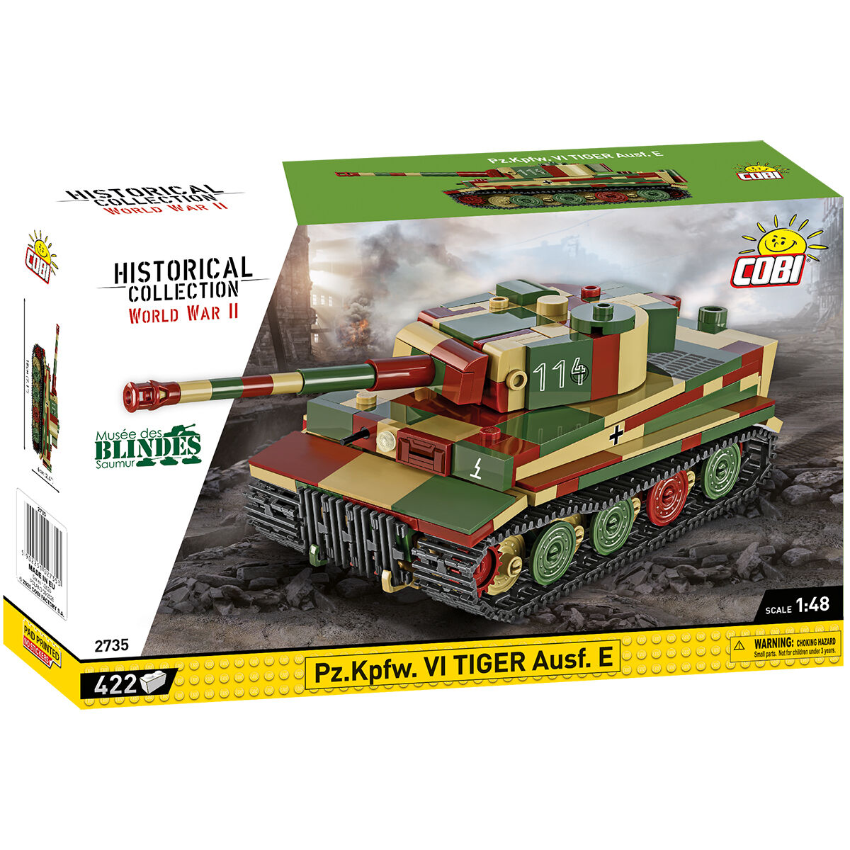 COBI Pz. Kpfw. VI Tiger Ausf. E, tanque a escala 1:48: SET #2735