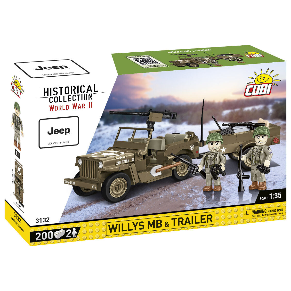 COBI JEEP Willys MB Vehicle and Trailer : Set #3132