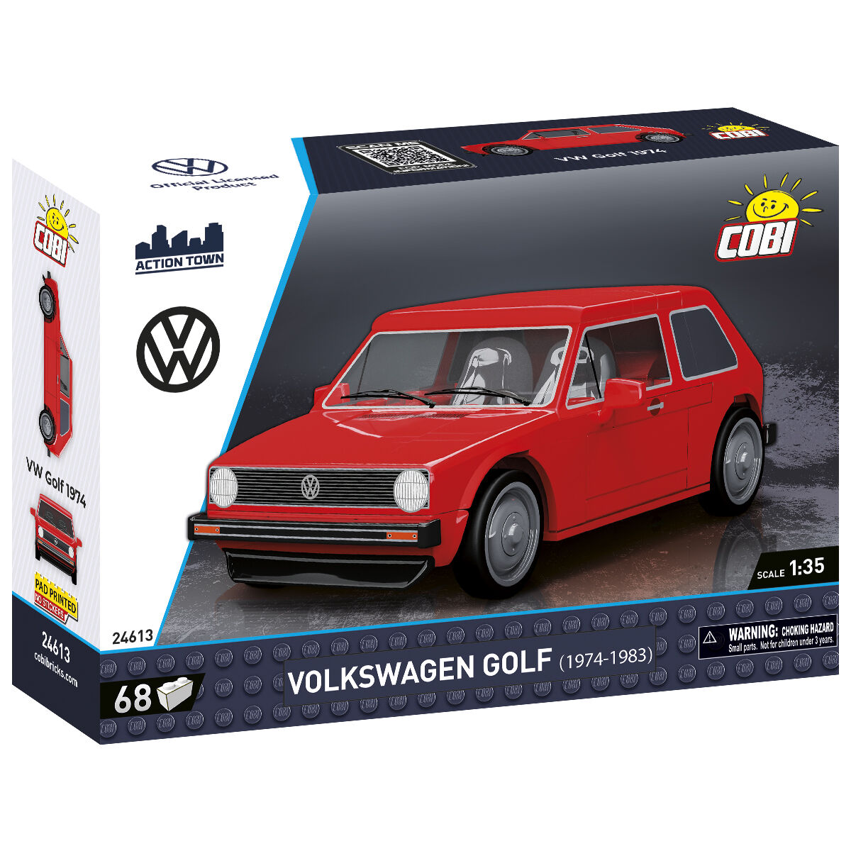 Coche rojo COBI Volkswagen Golf (1974-1983): SET #24613