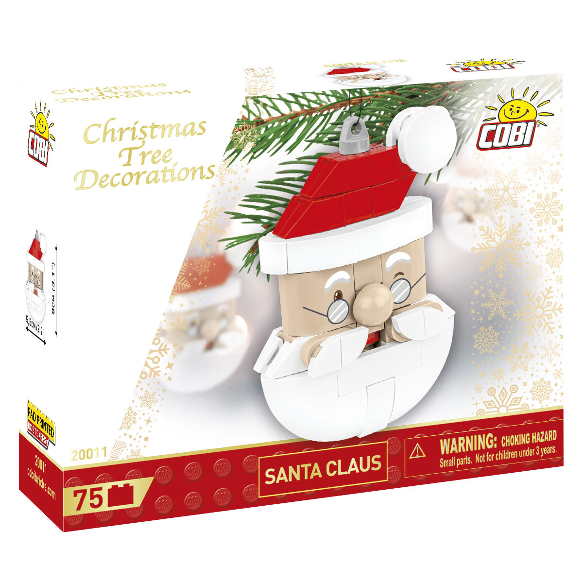 Decorazione a forma di Babbo Natale COBI: SET #200011