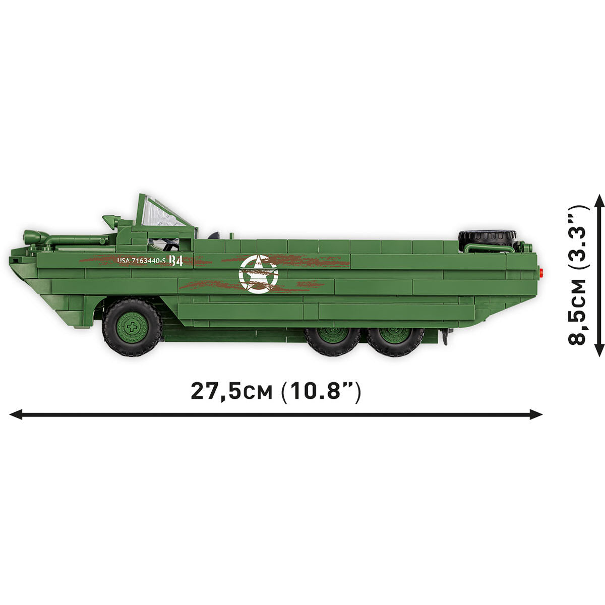 Vehículo de aterrizaje anfibio COBI Dukw: Set n.° 3110