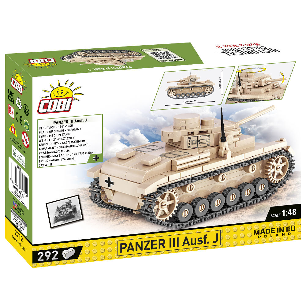 COBI Panzer III Ausf. Tanque J 1:48: Conjunto #2712