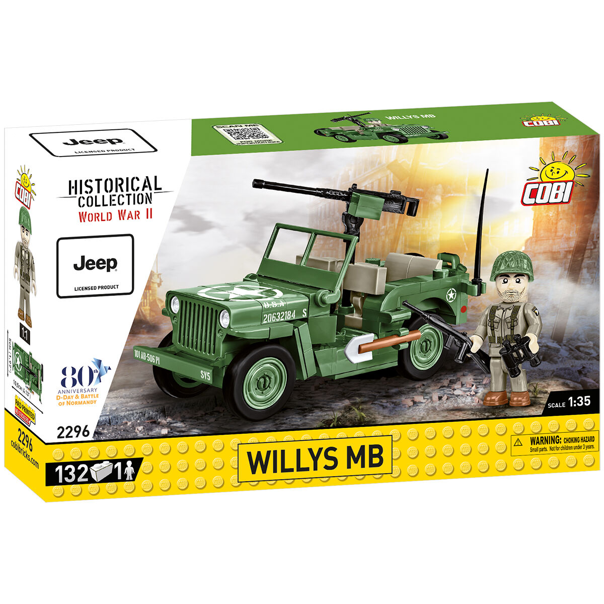 COBI JEEP Willys MB Vehicle : Set #2296