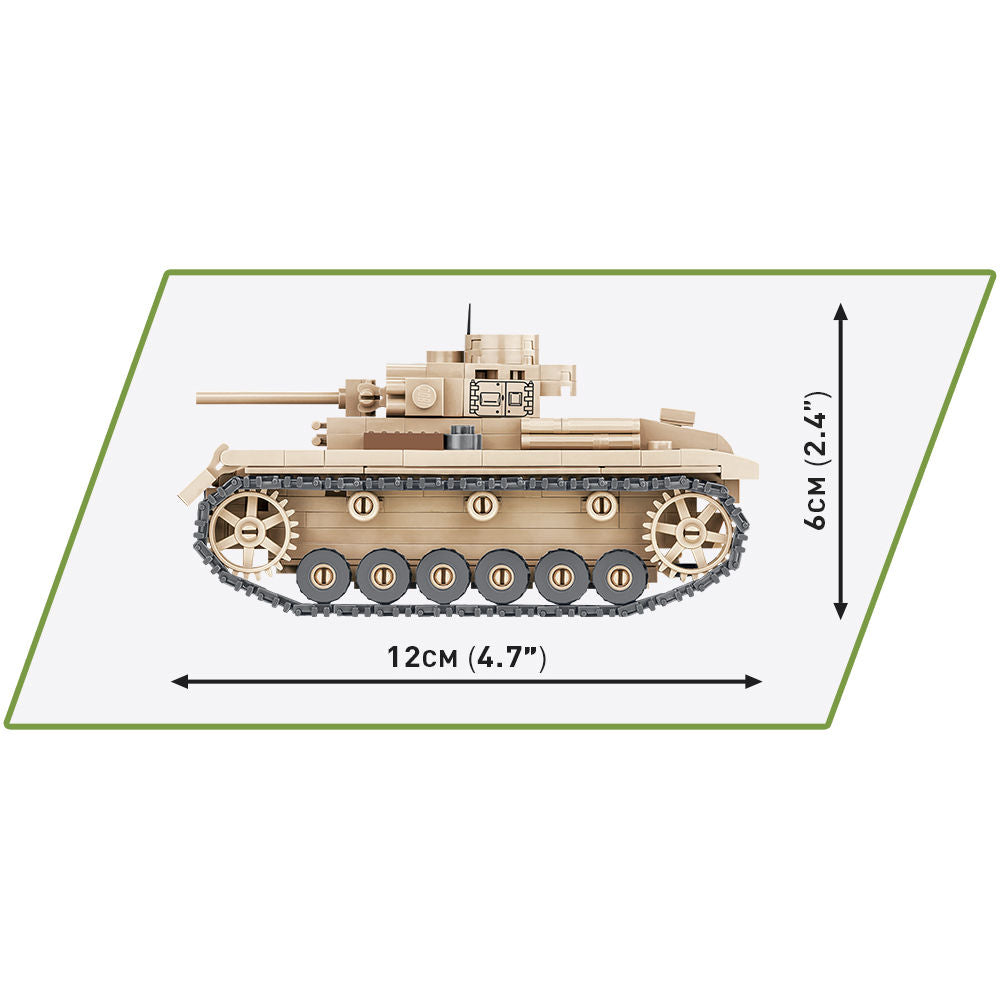 COBI Panzer III Ausf. Tanque J 1:48: Conjunto #2712