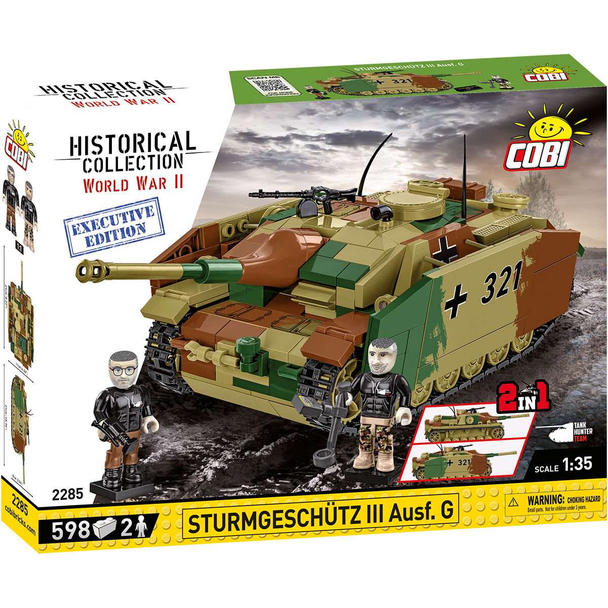 COBI EXECUTIVE EDITION Sturmgeschütz III Ausf. G Assault Gun : Set #2285