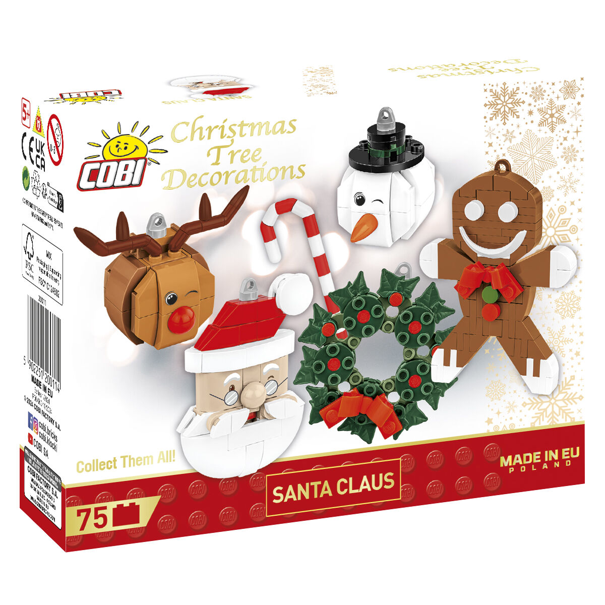 Adorno COBI de Papá Noel: Conjunto #200011