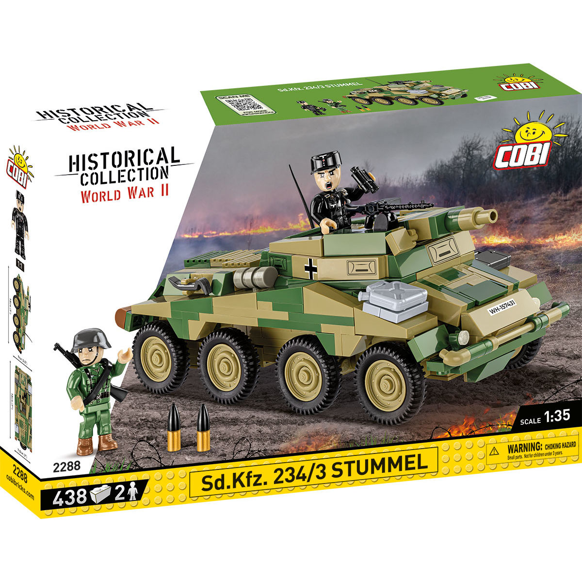 Veicolo blindato COBI Sd.Kfz. 234/3 Stummel: SET #2288