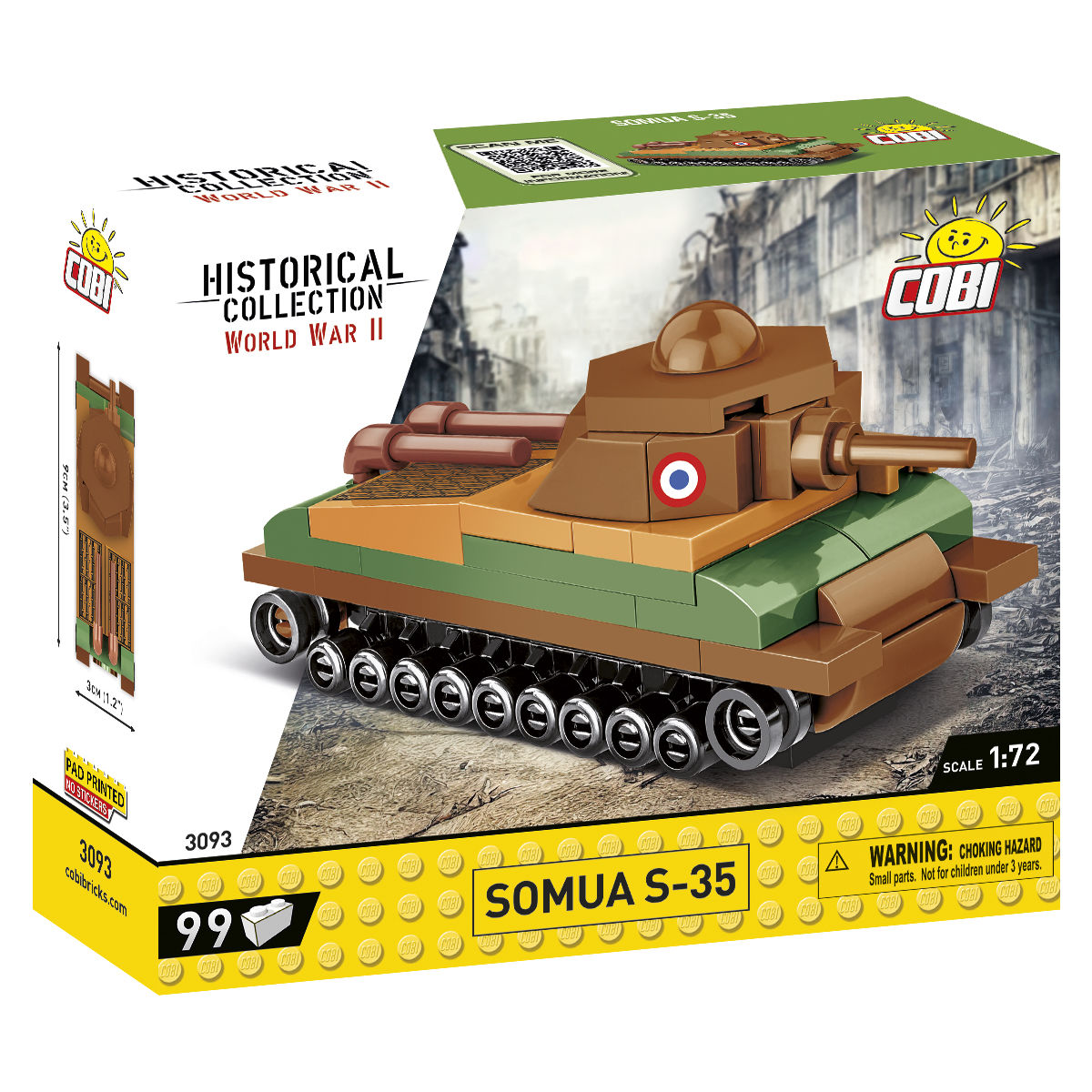 COBI Carro Somua S-35 in scala 1:72: Set #3093