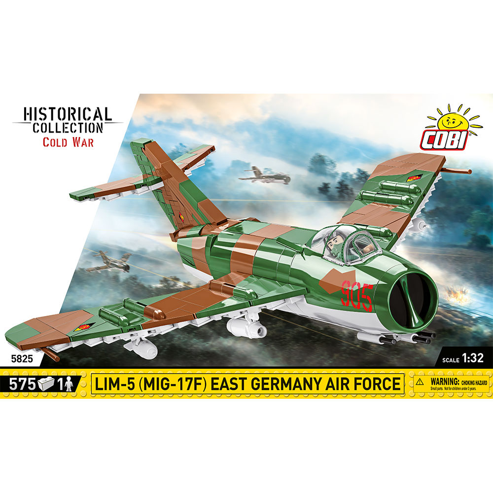 COBI LIM-5 (MIG-17F) East Germany Air Force Jet: Set #5825