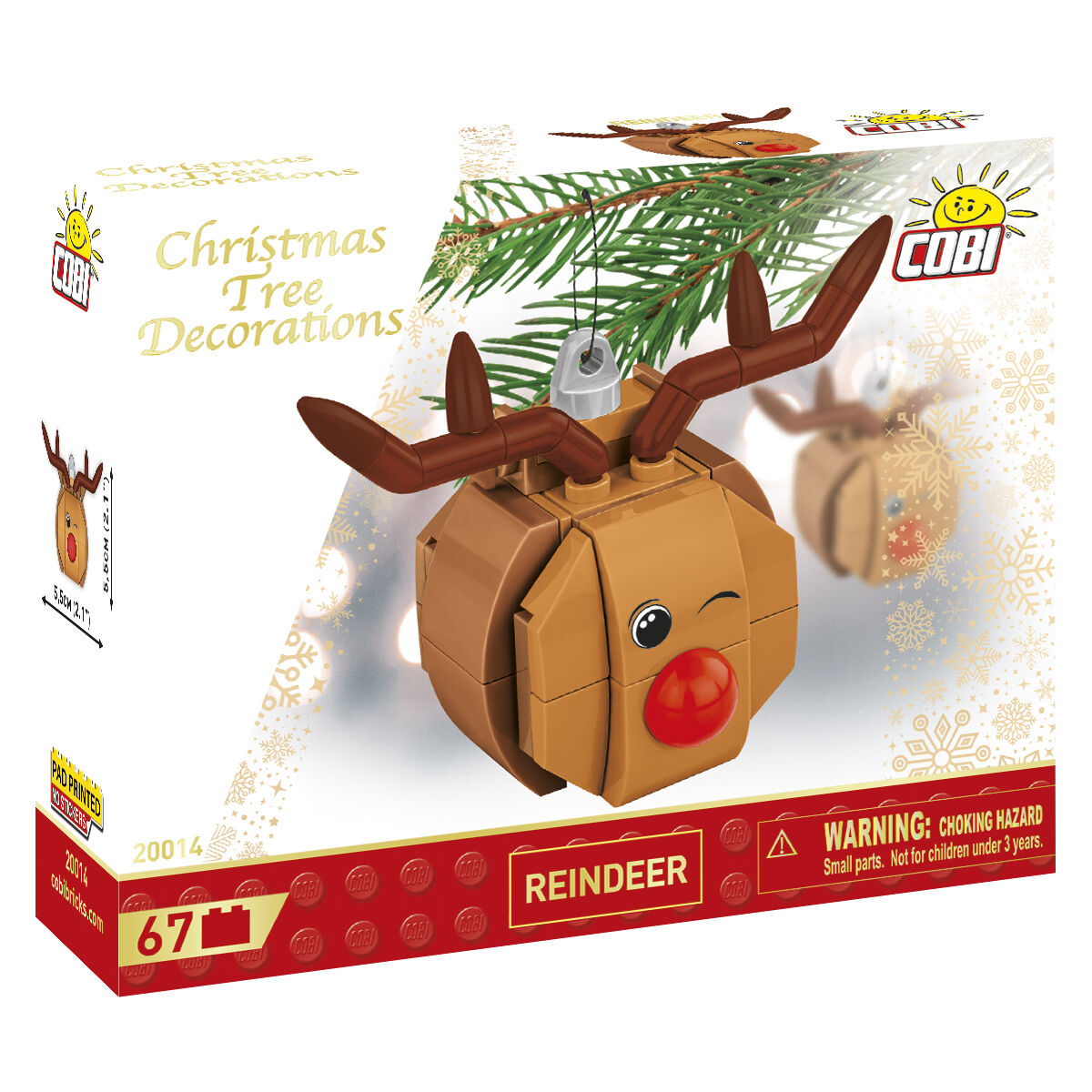 Decorazione a forma di renna COBI: SET #200014