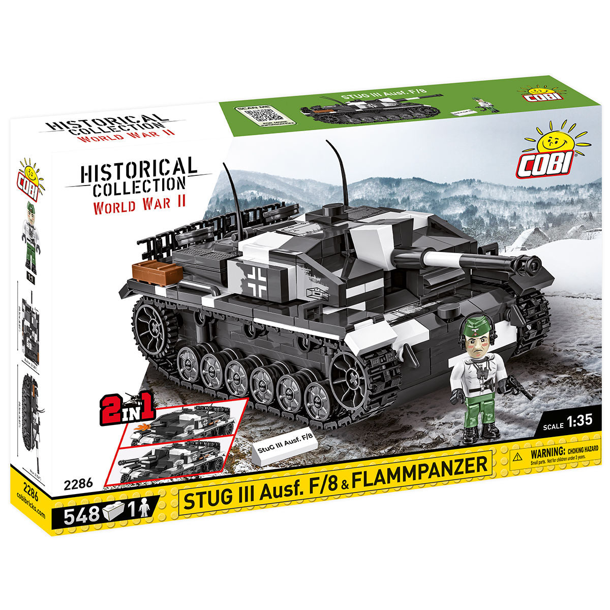 COBI STUG III Ausf. F/8 & FlammPanzer (2-n-1) : Set #2286