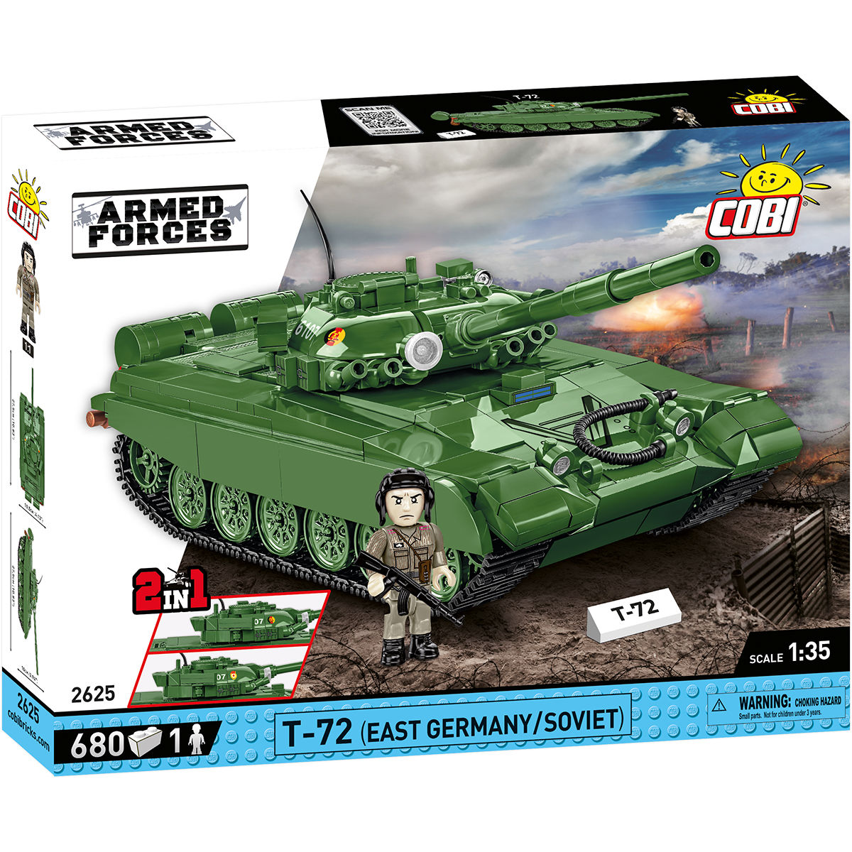 COBI T-72 (東ドイツ/ソビエト), COBI-2625 COBI T-72 (East Germany/Soviet) Tank : Set #2625 – COBI Official Store