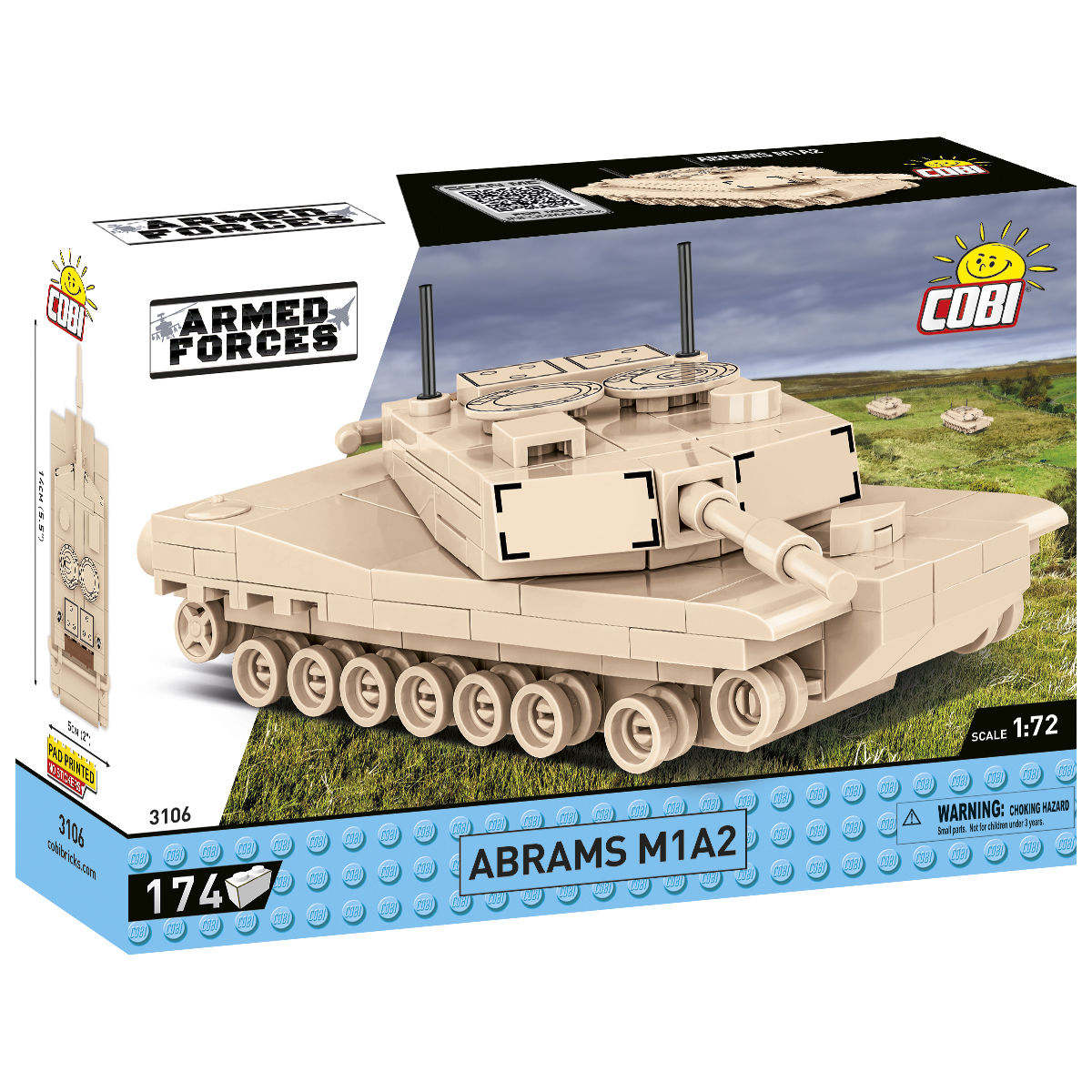 COBI Abrams M1A2 Tank 1:72 Scale: Set #3106