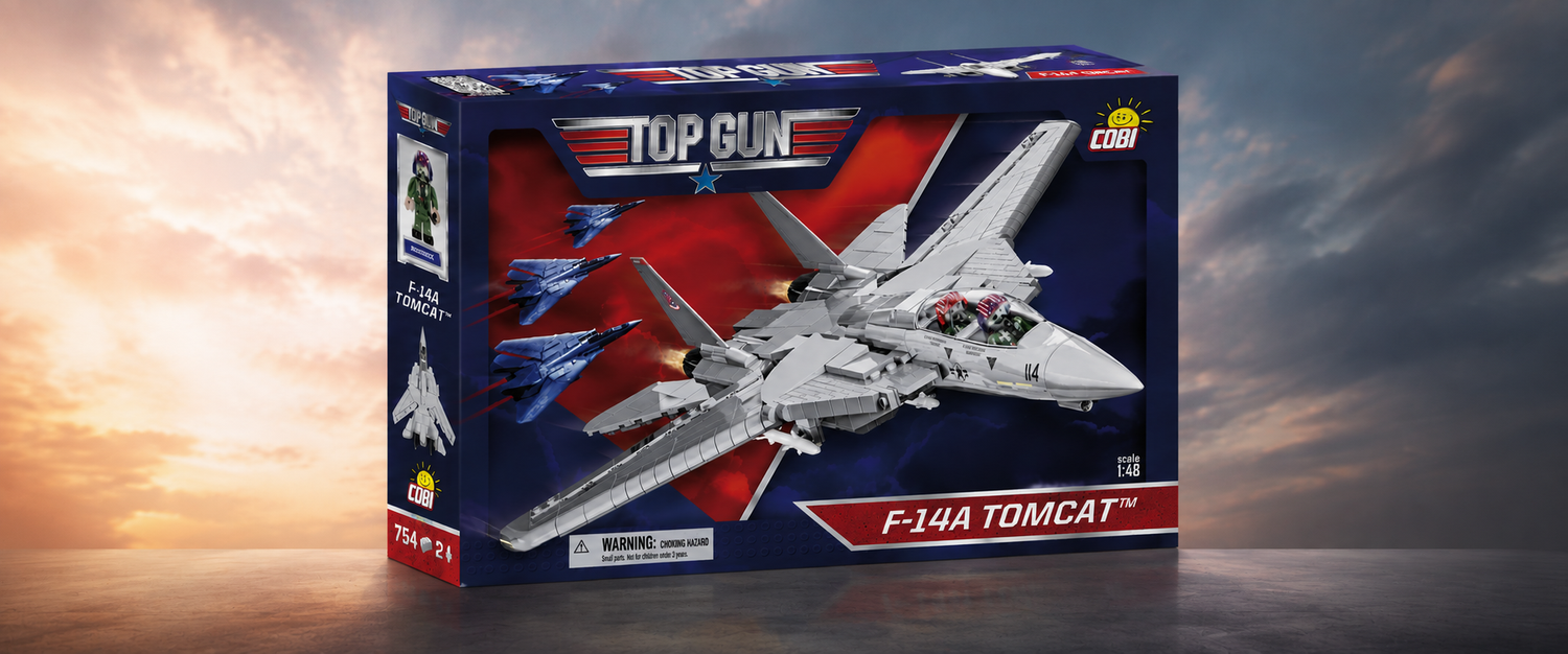 The COBI F-14A Tomcat just touched down at buildCOBI.com.