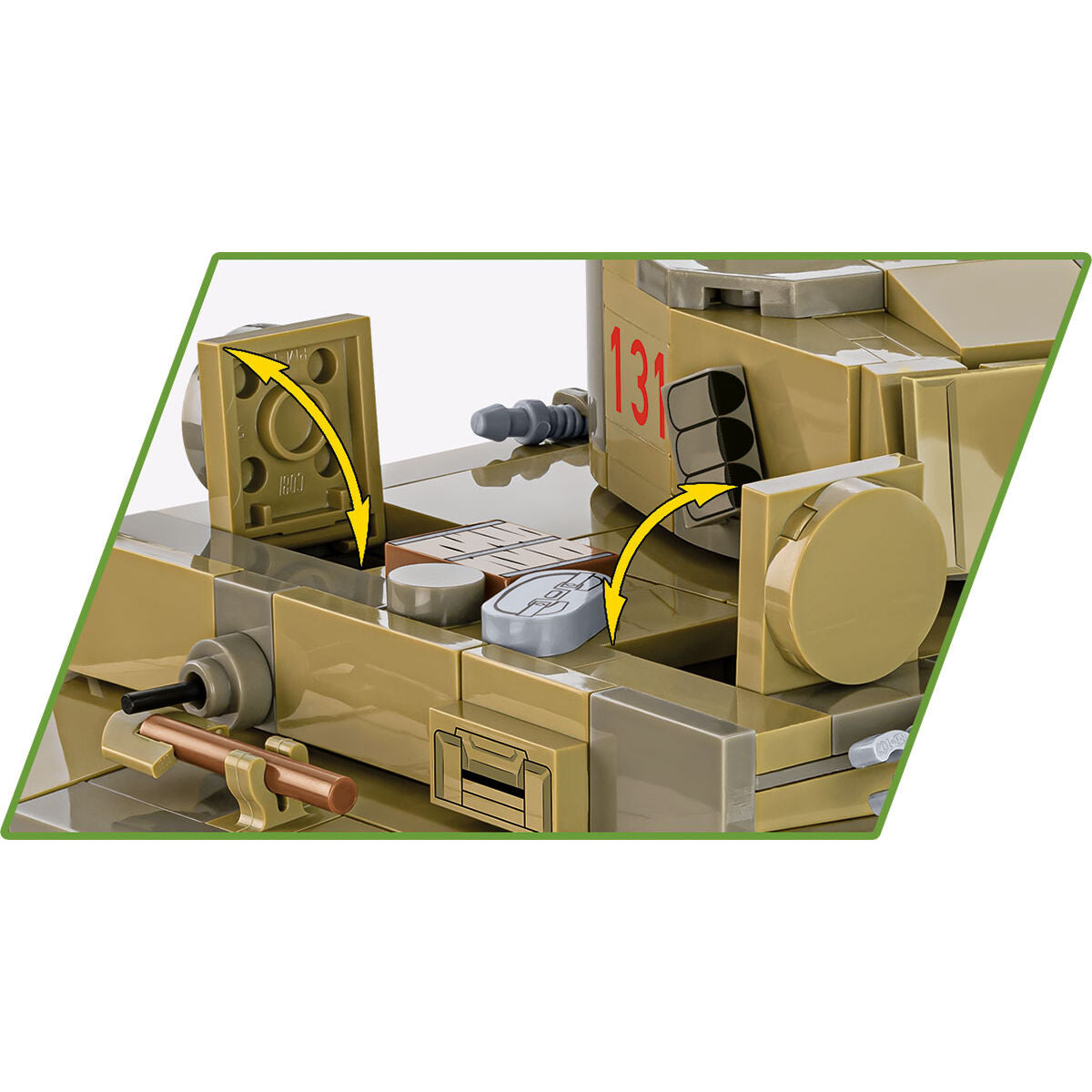Tanque COBI PANZER VI Tiger I n.° 131: Serie n.° 3123