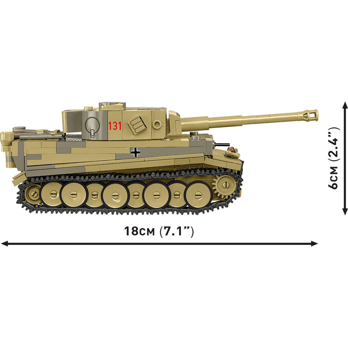 COBI Panzer VI Tiger I no 131 Tank 1:48: Set #2734