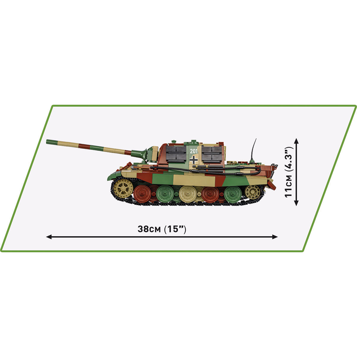 Destructor de tanques pesado COBI PanzerJäger Tiger: Set n.° 2580