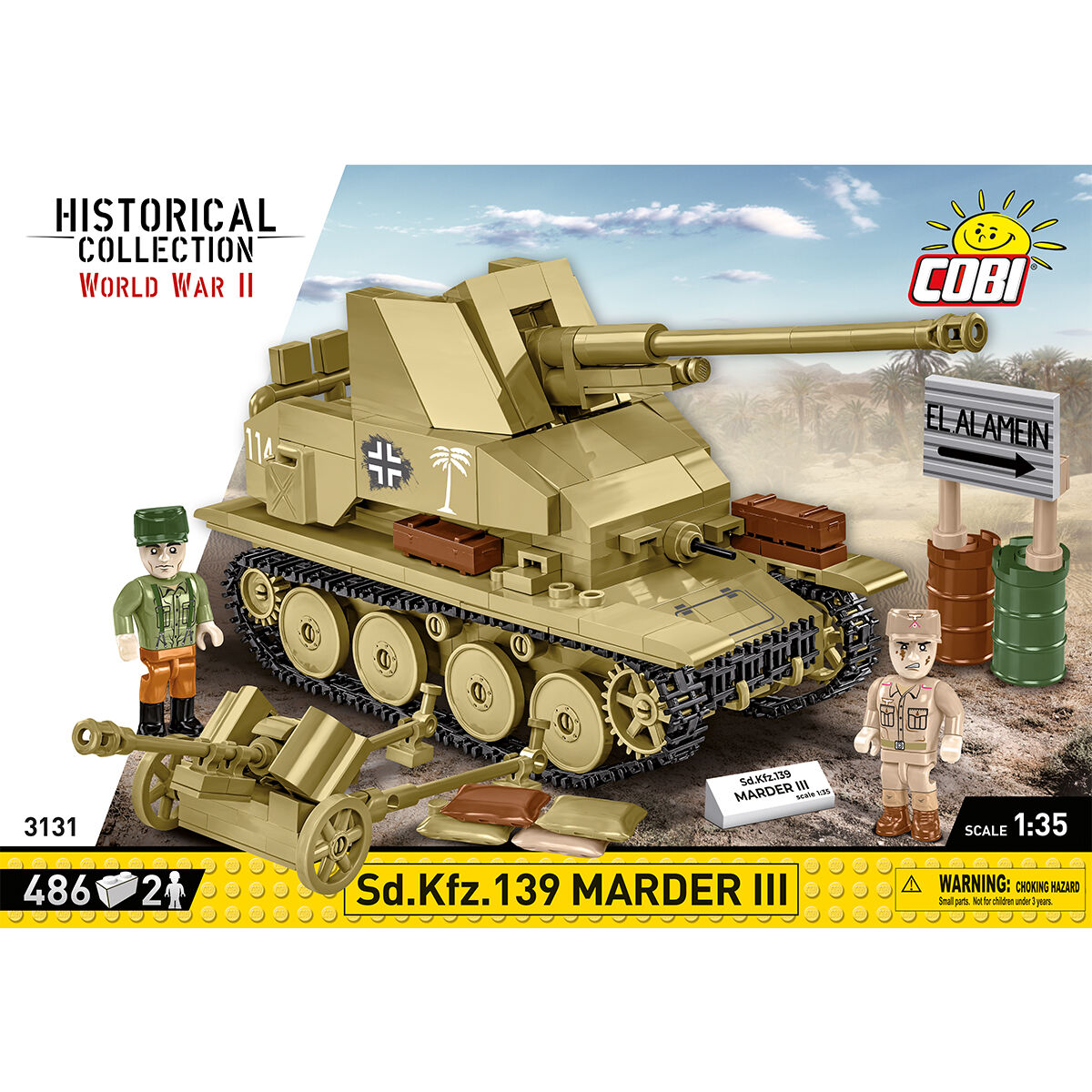 COBI Sd. Kfz. 139 Destructor de tanques MARDER III: Conjunto #3131
