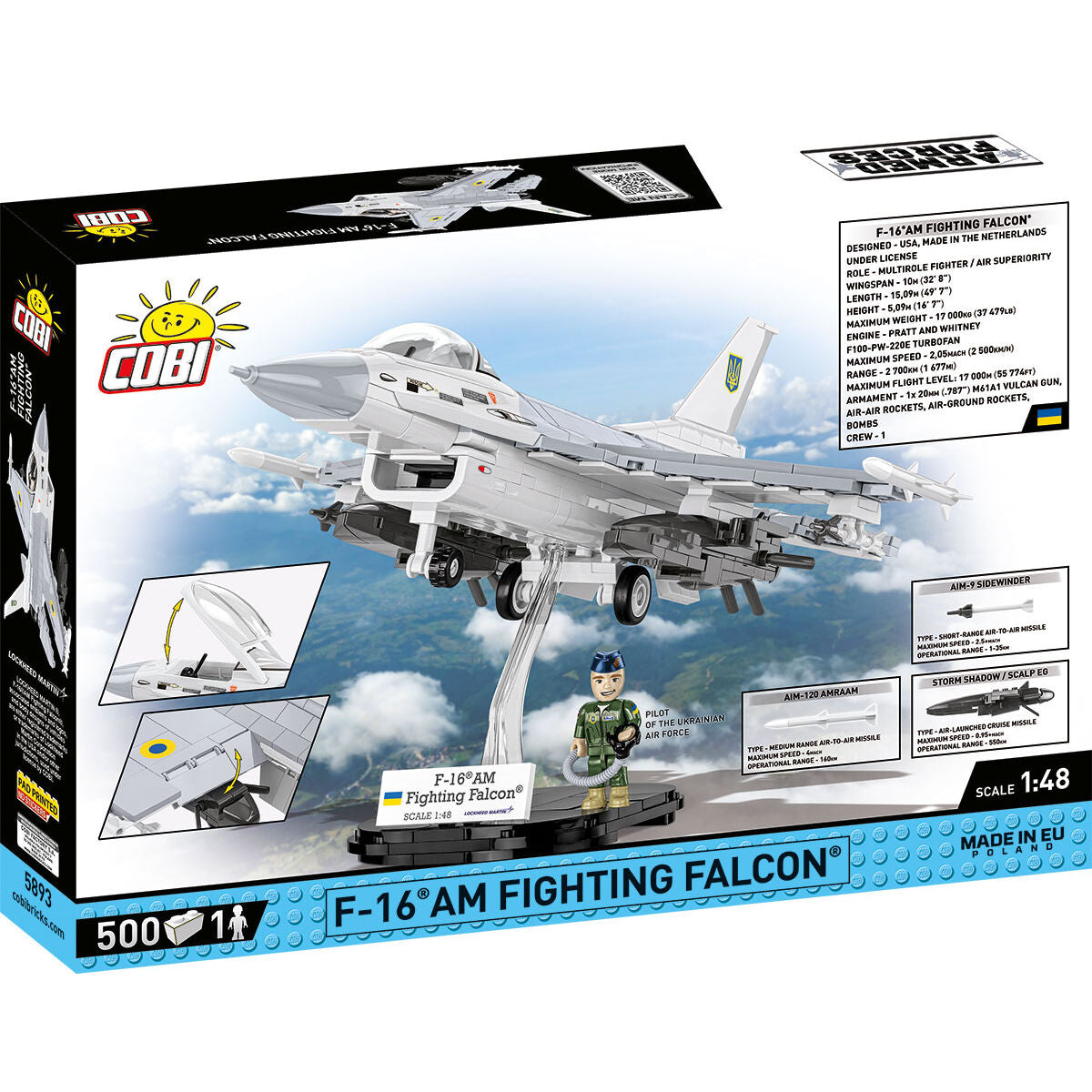 COBI F-16 AM Fighting Falcon Fighter : Set #5893 – COBI Official Store