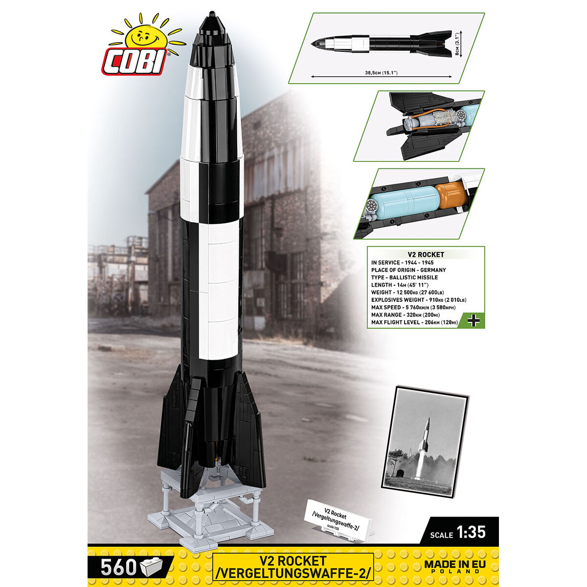 COBI V2 Rocket Vergeltungswaffe-2 : Set #3121