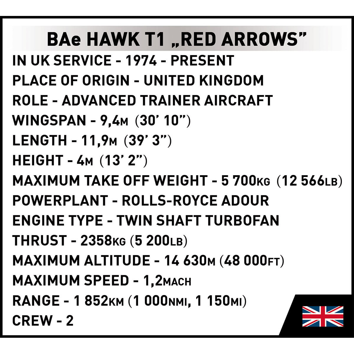 COBI BAe Hawk T1 