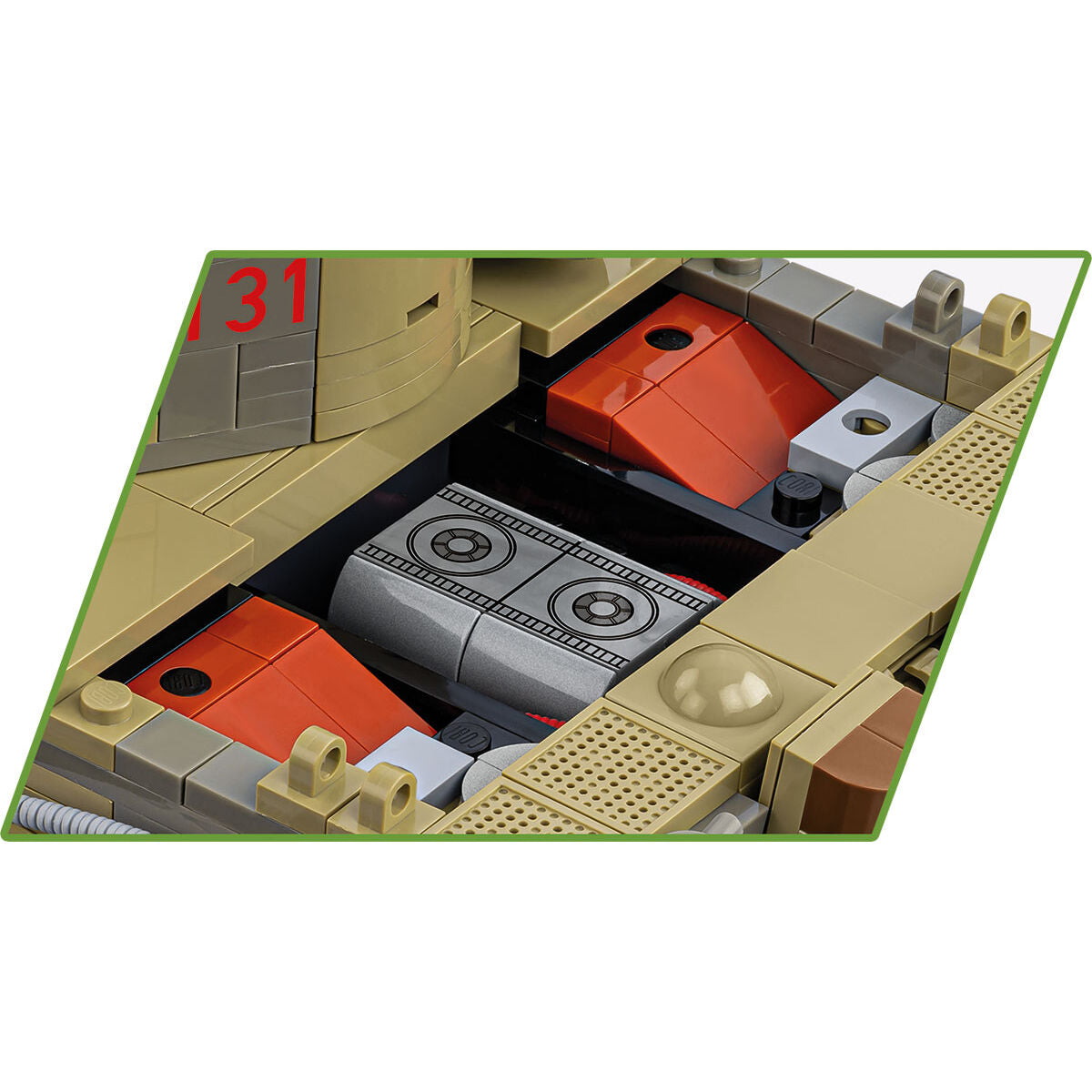 COBI Tank Museum Panzer Tiger VI No. 131 Tank: Set #2588