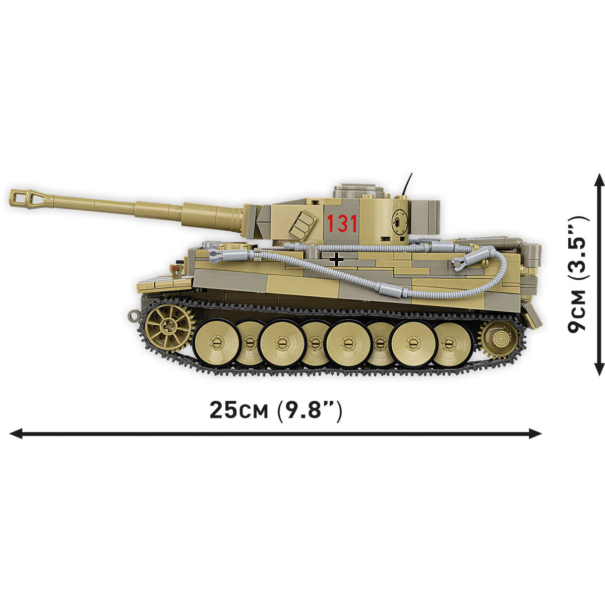 Tanque COBI PANZER VI Tiger I n.° 131: Serie n.° 3123