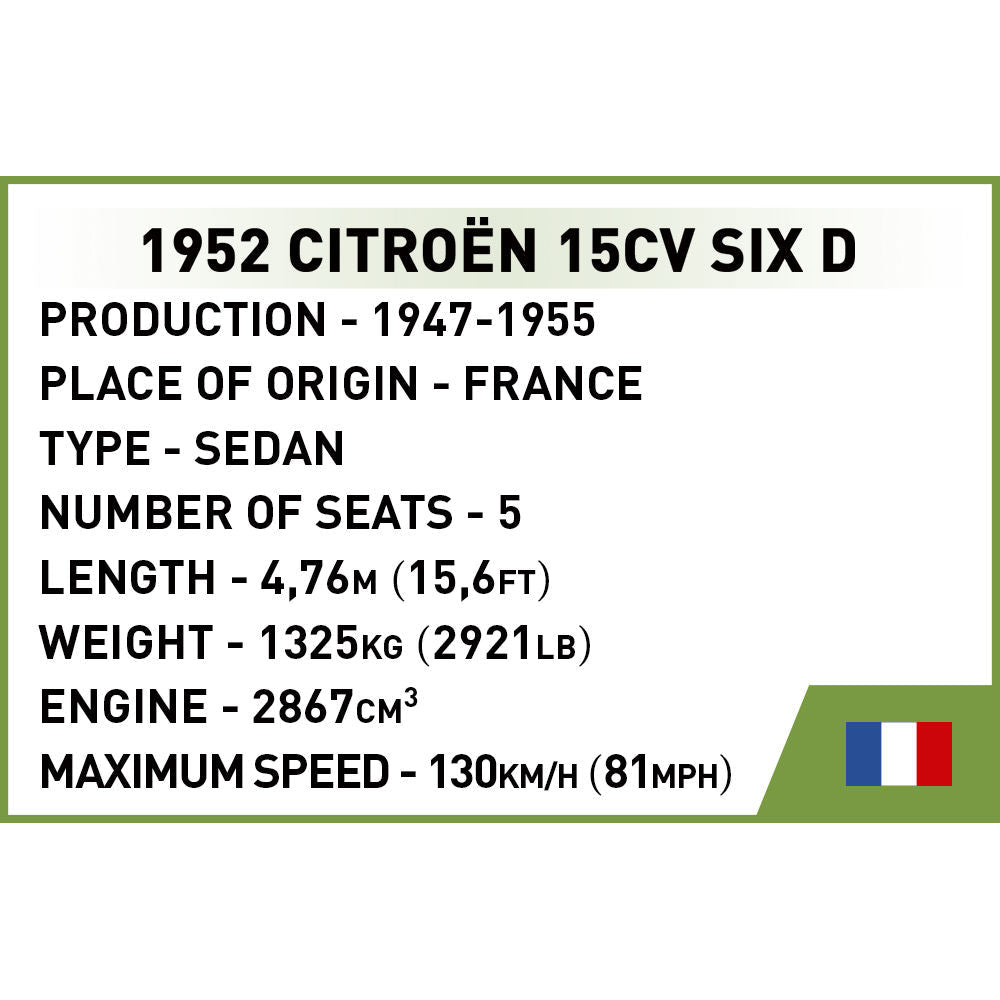 COBI Citroen 15CV Six D: Set #2267