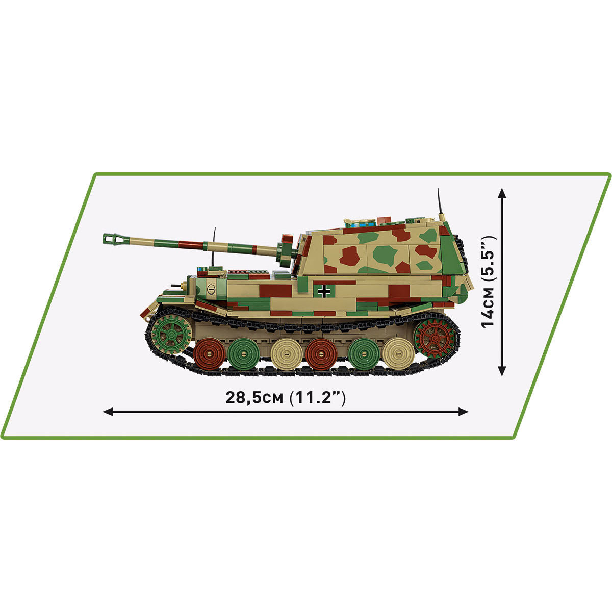 COBI PanzerJager Tiger (P) Elefant Tank Destroyer: Set n.° 2582