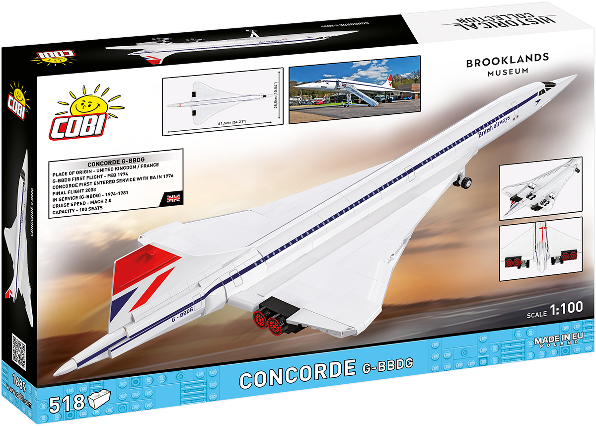 Avión de pasajeros COBI Concorde G-BBDG: Serie n.° 1917