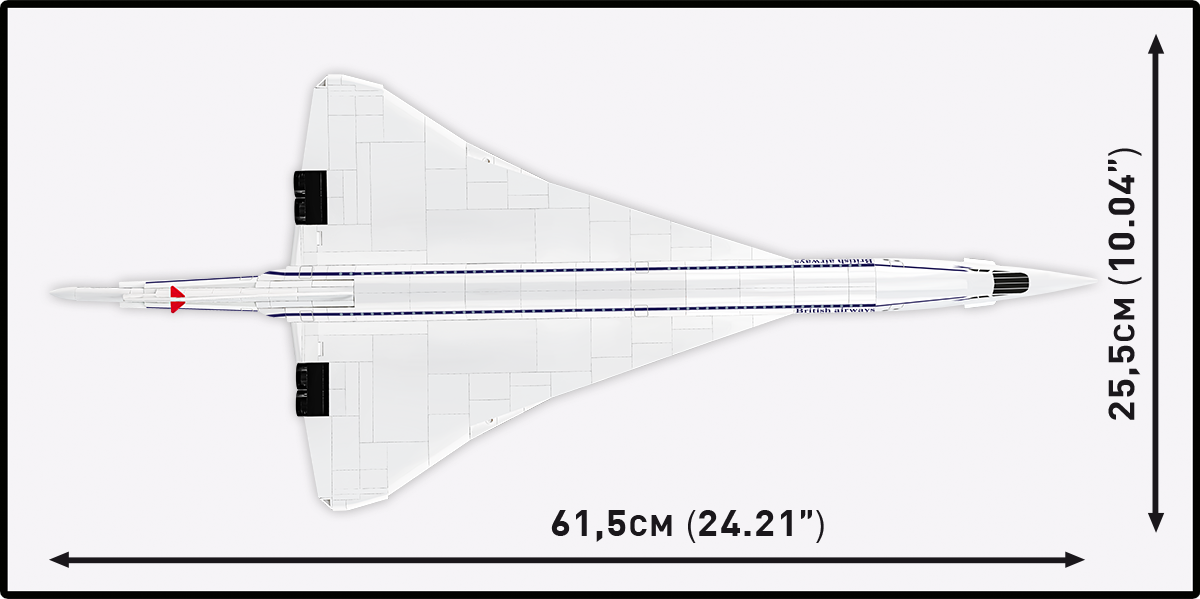 Avión de pasajeros COBI Concorde G-BBDG: Serie n.° 1917