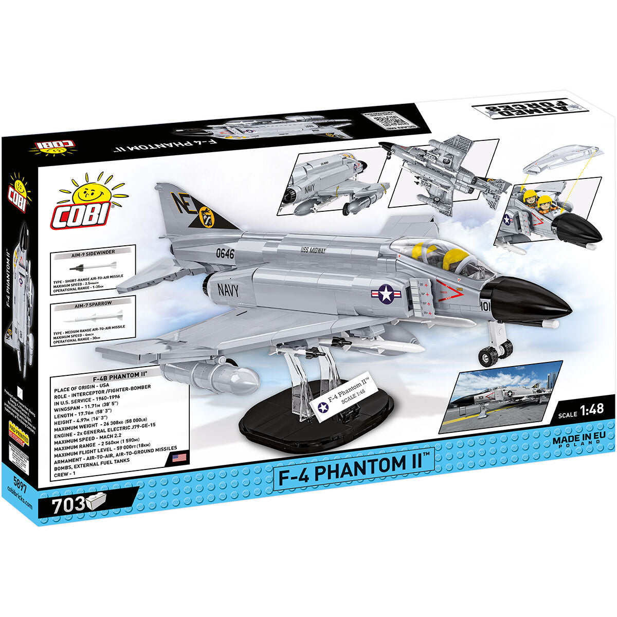 COBI F-4 Phantom II Jet Fighter: Set #5897 – COBI Official Store