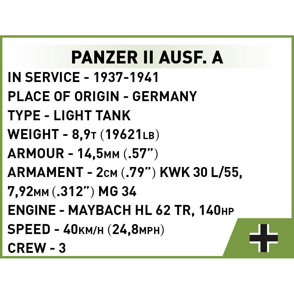 COBI Panzer II Ausf. A 1:48: Conjunto #2718