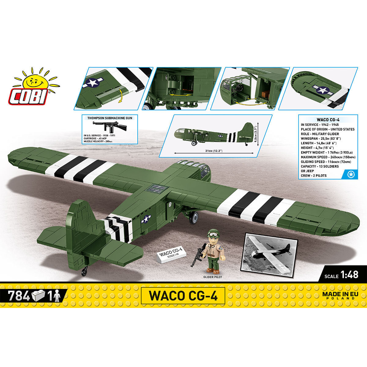 COBI WACO CG-4 Military Glider: Set #5755