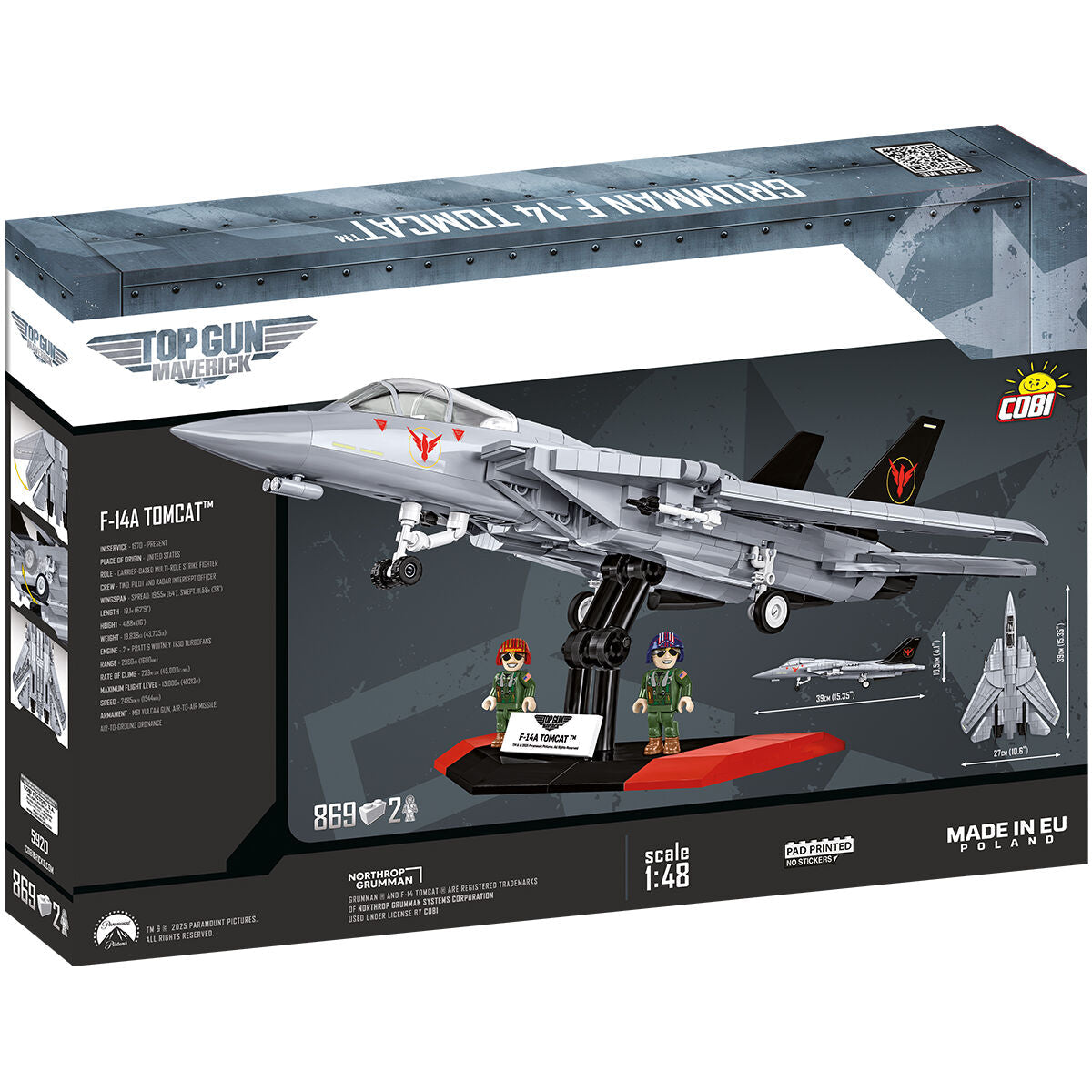 COBI TOP GUN Grumman F-14 Tomcat Fighter: Set #5920 – COBI
