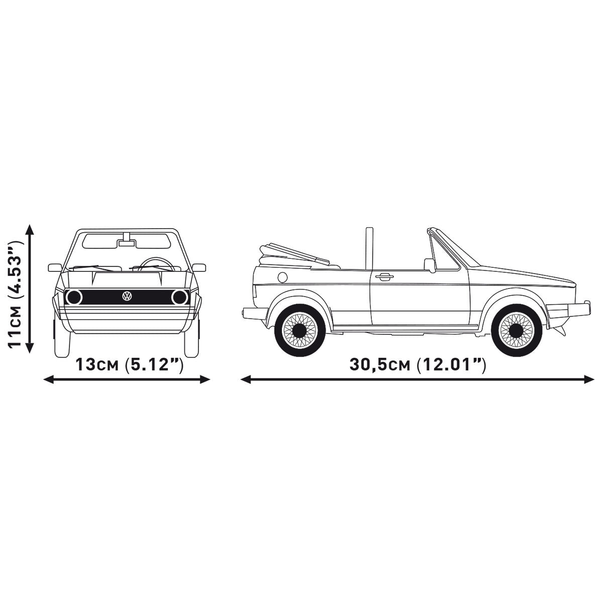 COBI Volkswagen GOLF Cabriolet: Set #24360 – COBI Official Store