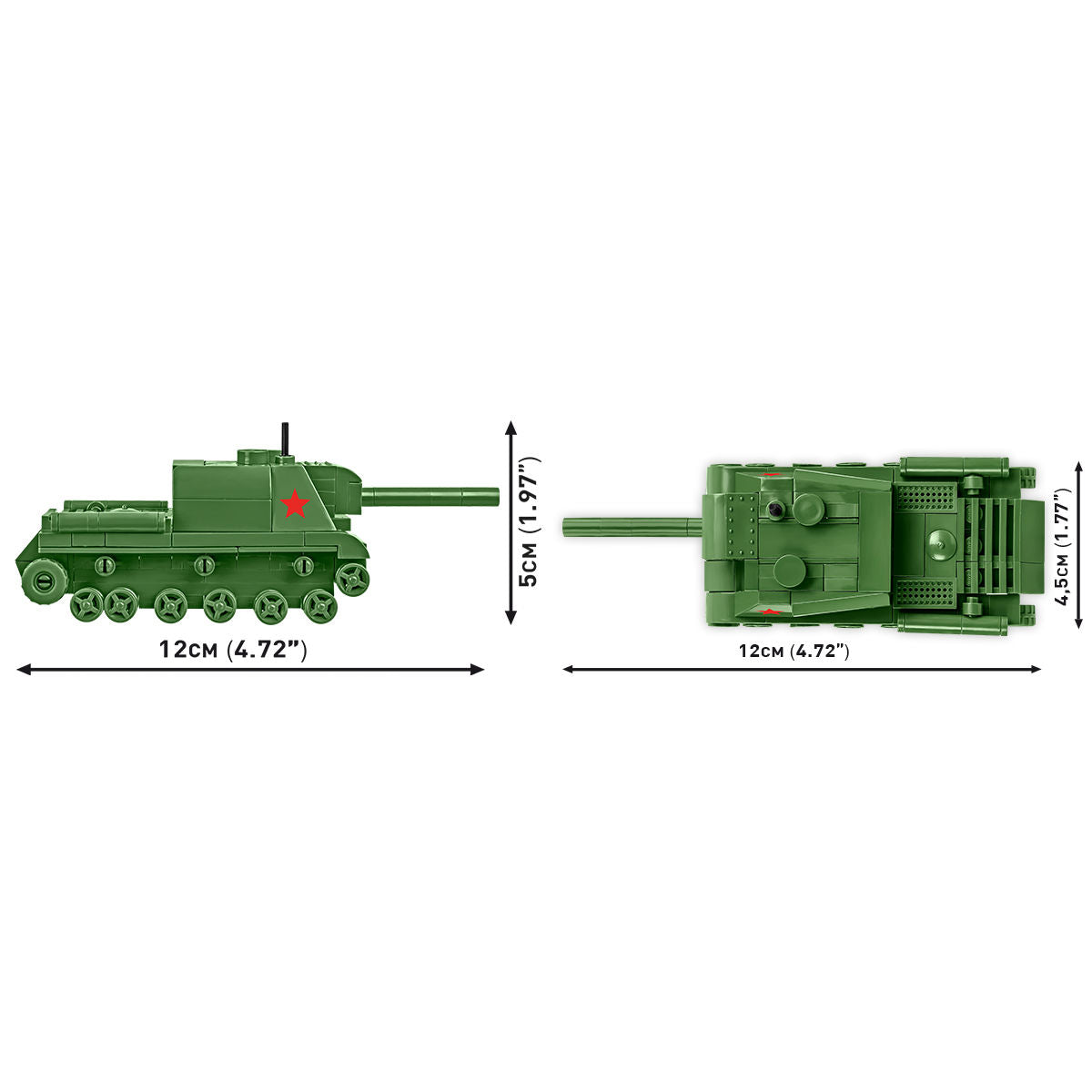 COBI ISU 152 Tank 1:72 Scale: Set #3096