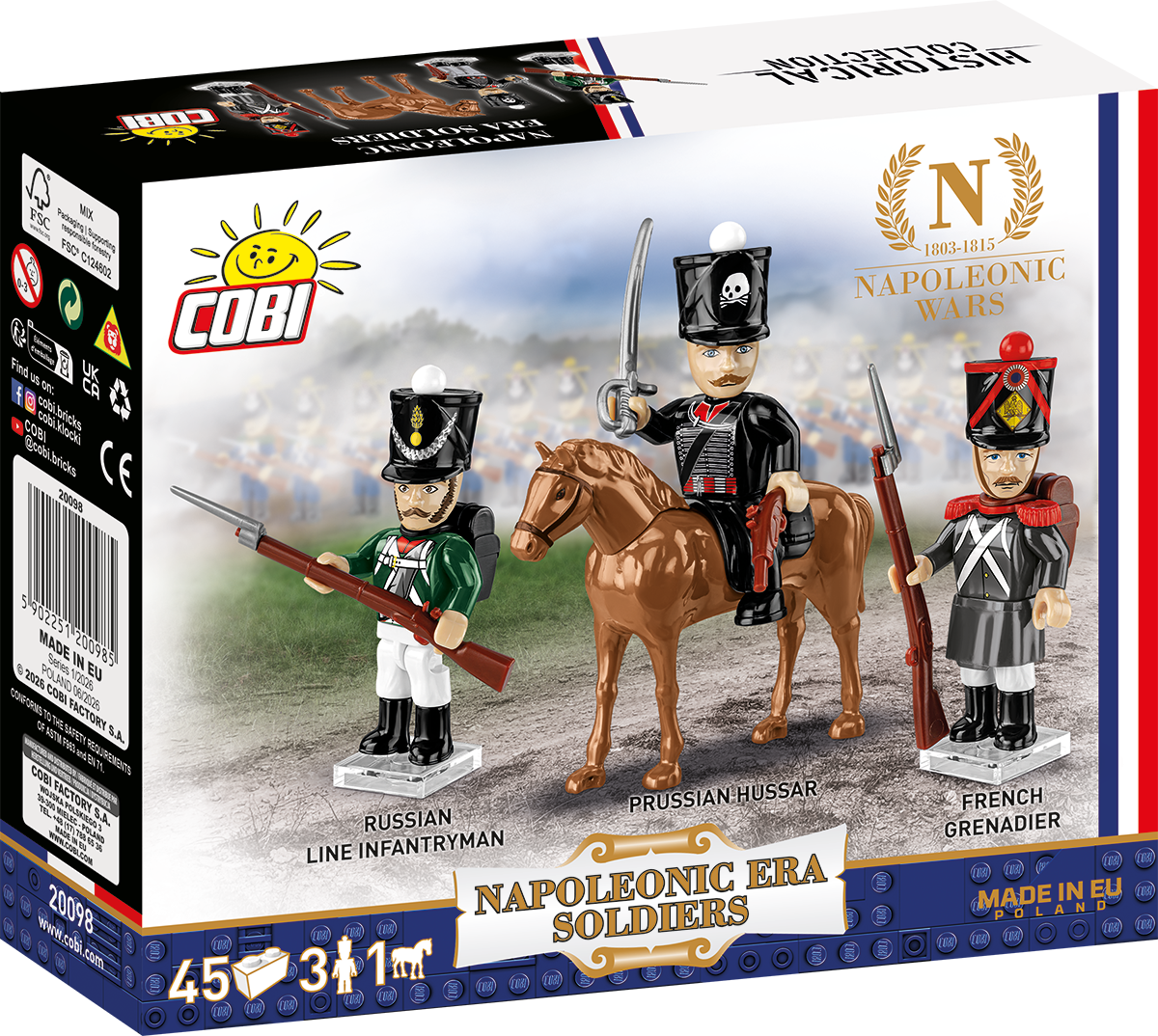 COBI NAPOLEONIC WARS Napoleonic Era Soldiers Pack: Set #20098