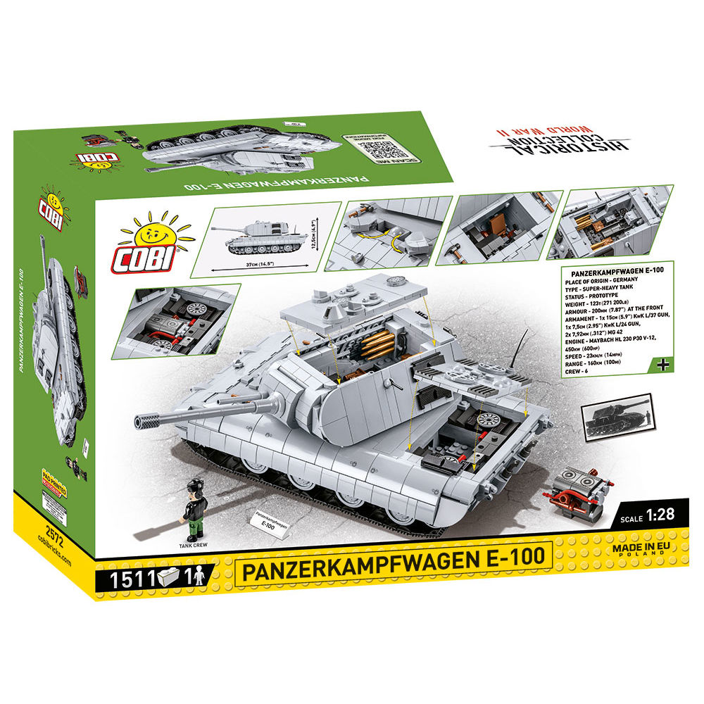 Tanque COBI Panzerkampfwagen E-100: Juego #2572