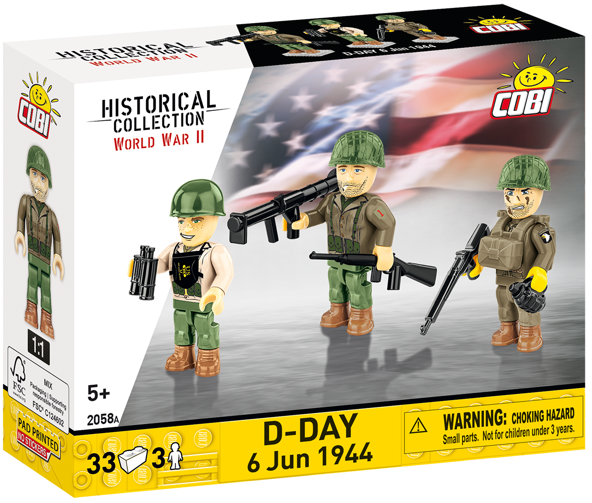 Figuras COBI del Día D, 6 de junio de 1944: Set n.° 2058