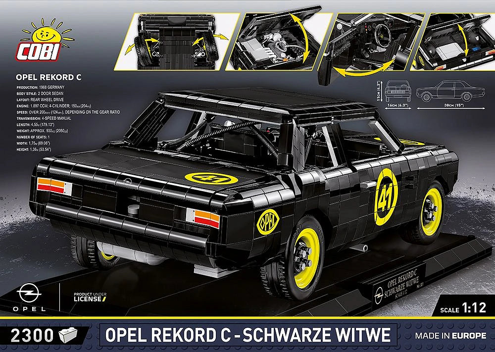 COBI Opel Rekord C Schwarze Witwe Limited Edition: Set #24332