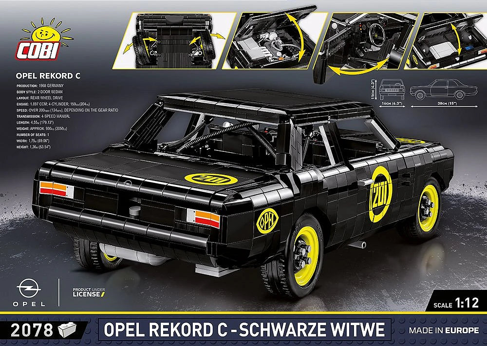 COBI Opel Rekord C Schwarze Witwe: Set #24333