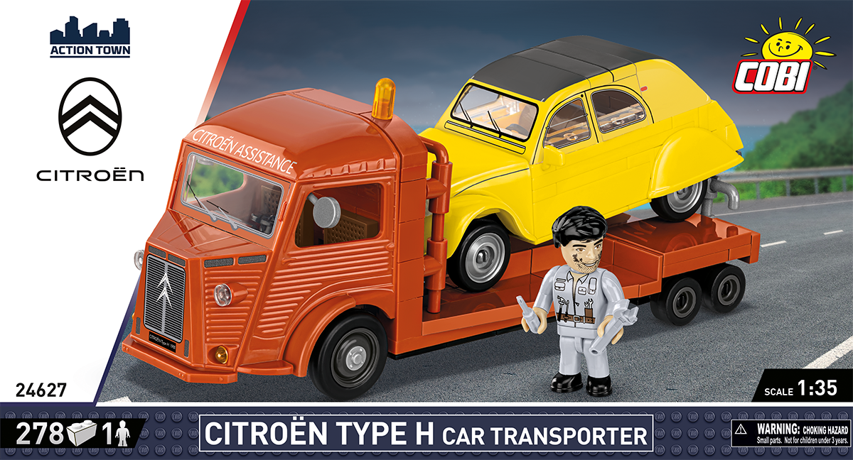 COBI Citroën Type H Car Transporter & 2CV Type AZ: Set #24627