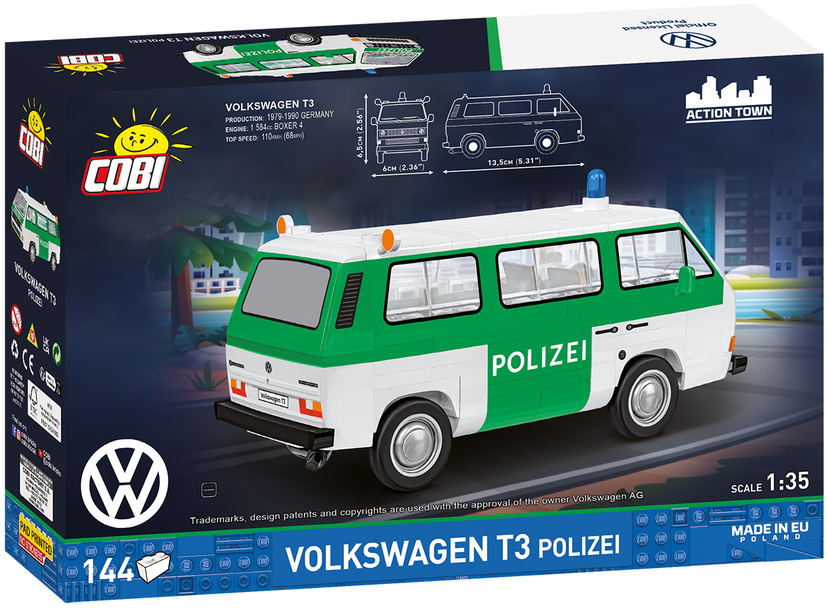 COBI Volkswagen T3 Polizei Furgoneta: Set #24637