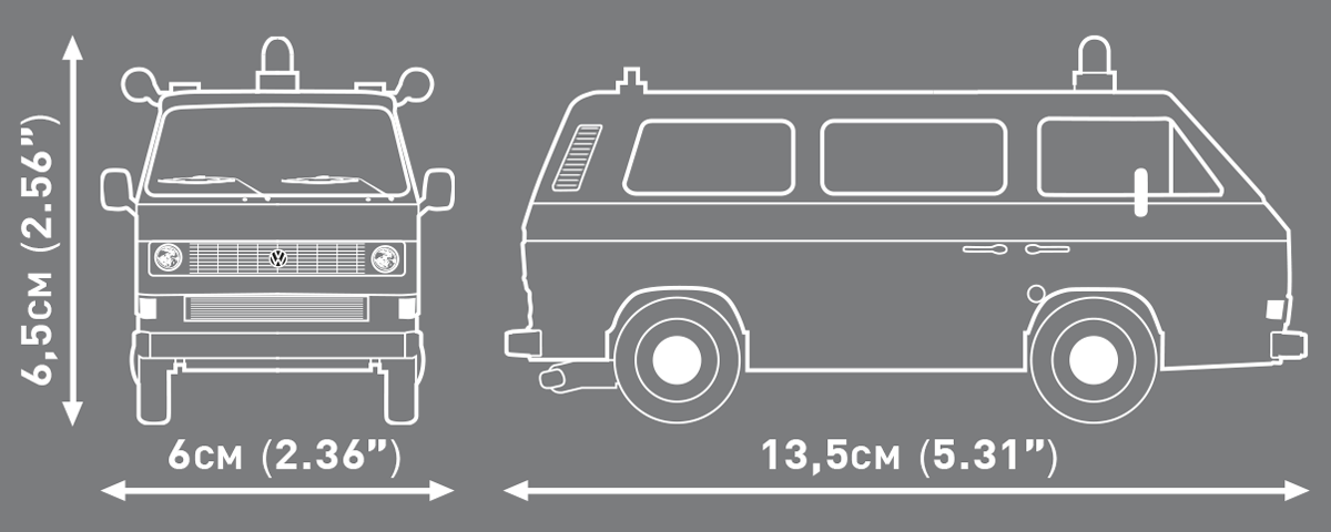 COBI Volkswagen T3 Polizei Furgoneta: Set #24637