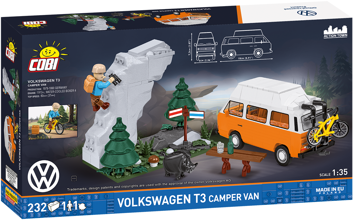 Furgoneta camper COBI Volkswagen T3: Juego #24638 