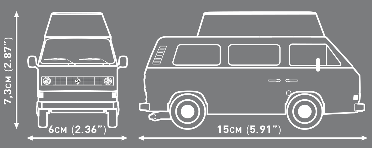 Furgoneta camper COBI Volkswagen T3: Juego #24638 