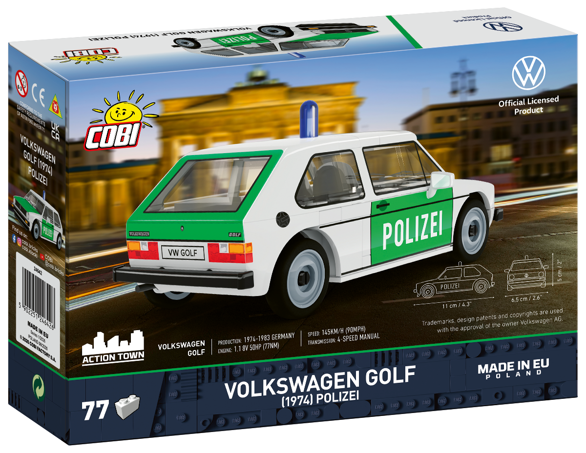 COBI Volkswagen Golf (1974) Polizei Car: Set #24642